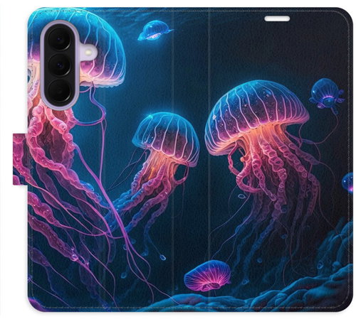 iSaprio Jellyfish Flip Case for Samsung Galaxy A37 - Phone Case - Main image