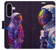 iSaprio flip pouzdro Neon Astronaut 02 pro Samsung Galaxy A37 - Phone Case