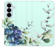 iSaprio flip pouzdro Blue Flowers pro Samsung Galaxy S26 - Phone Case
