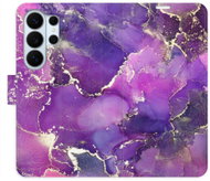 iSaprio flip pouzdro Purple Marble pro Samsung Galaxy S26 Ultra - Phone Case