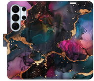 iSaprio flip pouzdro Dark Marble pro Samsung Galaxy S26 Ultra - Phone Case