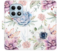 iSaprio flip pouzdro Succulents Pattern pro Xiaomi Redmi Note 15 4 G / 15 5 G - Phone Case
