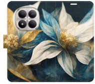 iSaprio flip pouzdro Gold Flowers pro Xiaomi Redmi Note 15 Pro 5 G - Phone Case