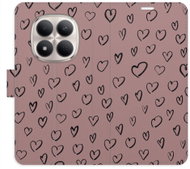 iSaprio flip pouzdro Heart Dark 02 pro Xiaomi Redmi Note 15 Pro 5 G - Phone Case