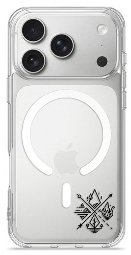 iSaprio Pure MagSafe pouzdro čiré - Elements II pro iPhone 17 Pro Max - Phone Case - Main image