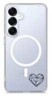 iSaprio Pure Magnetic pouzdro čiré - Digital Love II pro Samsung Galaxy S25 - Phone Case