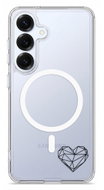 iSaprio Pure Magnetic pouzdro čiré - Digital Love II pro Samsung Galaxy S25+ - Phone Case