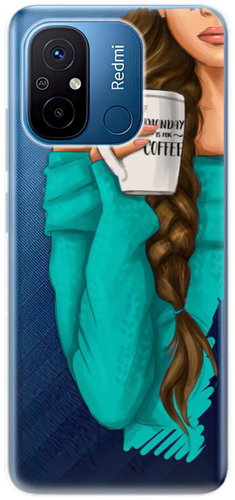 iSaprio My Coffe and Brunette Girl pro Xiaomi Redmi 12C - Phone Cover - Main image