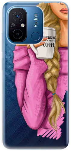 iSaprio My Coffe and Blond Girl pro Xiaomi Redmi 12C - Phone Cover - Main image