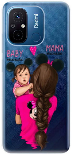 iSaprio Mama Mouse Brunette and Girl pro Xiaomi Redmi 12C - Phone Cover - Main image