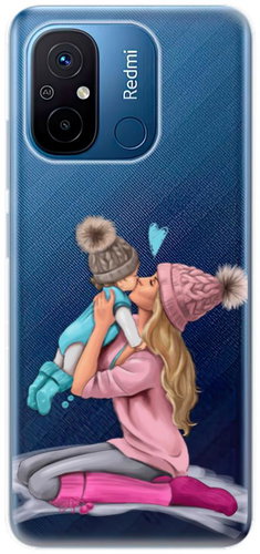 iSaprio Kissing Mom pro Blond and Boy pro Xiaomi Redmi 12C - Phone Cover - Main image
