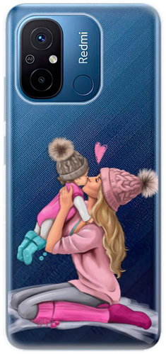 iSaprio Kissing Mom pro Blond and Girl pro Xiaomi Redmi 12C - Phone Cover - Main image