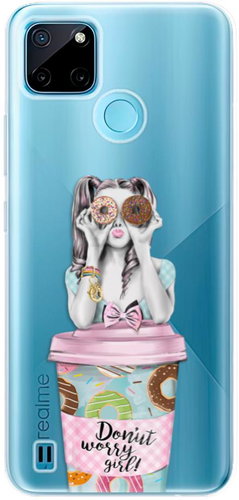 iSaprio Donut Worry pro Realme C21Y / C25Y - Phone Cover - Main image