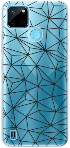 iSaprio Abstract Triangles 03 pro black pro Realme C21Y / C25Y - Phone Cover - Main image