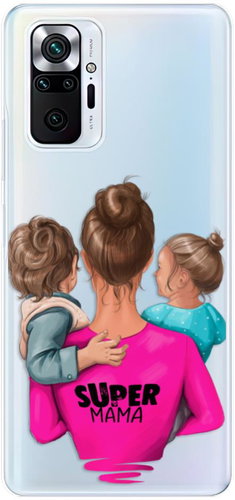 iSaprio Super Mama pro Boy and Girl pro Xiaomi Redmi Note 10 Pro - Phone Cover - Main image