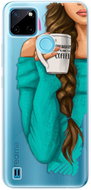 iSaprio My Coffe and Brunette Girl pro Realme C21Y / C25Y - Phone Cover