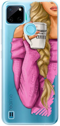 iSaprio My Coffe and Blond Girl pro Realme C21Y / C25Y - Phone Cover - Main image