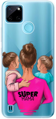 iSaprio Super Mama pro Two Girls pro Realme C21Y / C25Y - Phone Cover - Main image