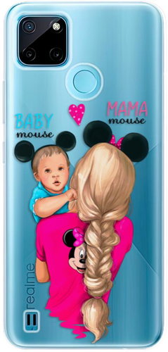 iSaprio Mama Mouse Blonde and Boy pro Realme C21Y / C25Y - Phone Cover - Main image