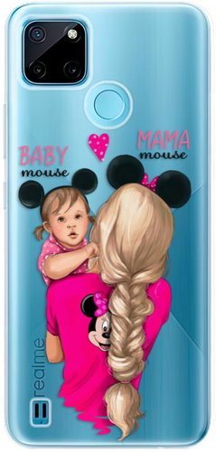 iSaprio Mama Mouse Blond and Girl pro Realme C21Y / C25Y - Phone Cover - Main image