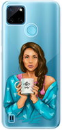 iSaprio Coffe Now pro Brunette pro Realme C21Y / C25Y - Phone Cover