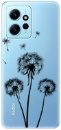 iSaprio Three Dandelions pro black for Xiaomi Redmi Note 12 5G - Phone Cover