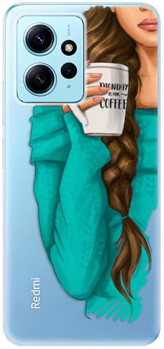 iSaprio My Coffe and Brunette Girl pro Xiaomi Redmi Note 12 5G - Phone Cover - Main image