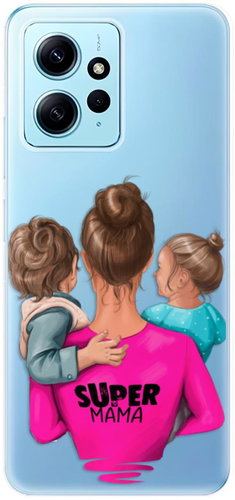 iSaprio Super Mama pro Boy and Girl pro Xiaomi Redmi Note 12 5G - Phone Cover - Main image