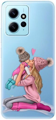 iSaprio Kissing Mom pro Blond and Girl pro Xiaomi Redmi Note 12 5G - Phone Cover - Main image