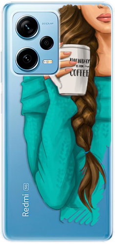 iSaprio My Coffe and Brunette Girl pro Xiaomi Redmi Note 12 Pro 5G / Poco X5 Pro 5G - Phone Cover - Main image