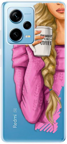 iSaprio My Coffe and Blond Girl pro Xiaomi Redmi Note 12 Pro 5G / Poco X5 Pro 5G - Phone Cover - Main image