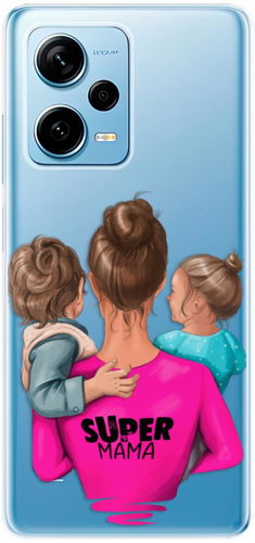 iSaprio Super Mama pro Boy and Girl pro Xiaomi Redmi Note 12 Pro 5G / Poco X5 Pro 5G - Phone Cover - Main image