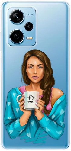 iSaprio Coffe Now pro Brunette pro Xiaomi Redmi Note 12 Pro 5G / Poco X5 Pro 5G - Phone Cover - Main image