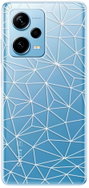 iSaprio Abstract Triangles 03 pro white pro Xiaomi Redmi Note 12 Pro+ 5G - Phone Cover