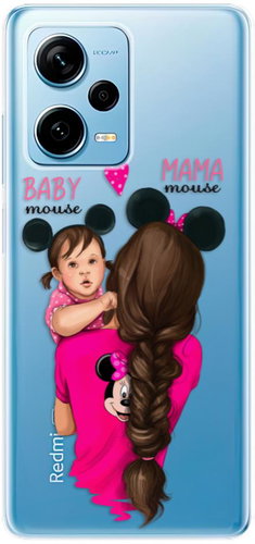 iSaprio Mama Mouse Brunette and Girl pro Xiaomi Redmi Note 12 Pro+ 5G - Phone Cover - Main image