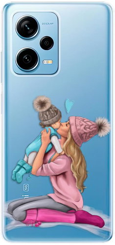 iSaprio Kissing Mom pro Blond and Boy pro Xiaomi Redmi Note 12 Pro+ 5G - Phone Cover - Main image