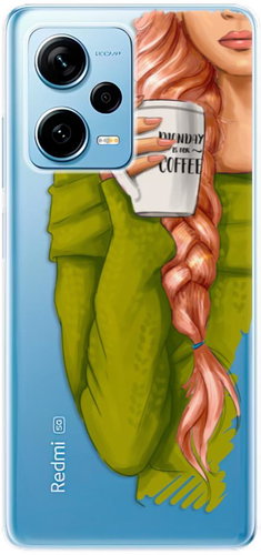 iSaprio My Coffe and Redhead Girl pro Xiaomi Redmi Note 12 Pro+ 5G - Phone Cover - Main image