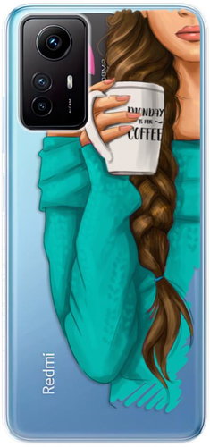 iSaprio My Coffe and Brunette Girl pro Xiaomi Redmi Note 12S - Phone Cover - Main image