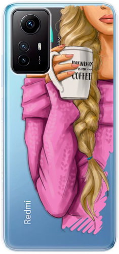 iSaprio My Coffe and Blond Girl pro Xiaomi Redmi Note 12S - Phone Cover - Main image