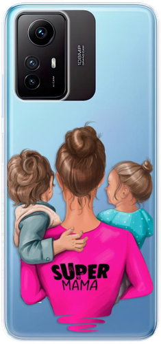 iSaprio Super Mama pro Boy and Girl pro Xiaomi Redmi Note 12S - Phone Cover - Main image