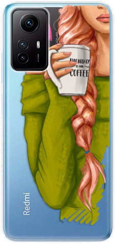 iSaprio My Coffe and Redhead Girl pro Xiaomi Redmi Note 12S - Phone Cover - Main image