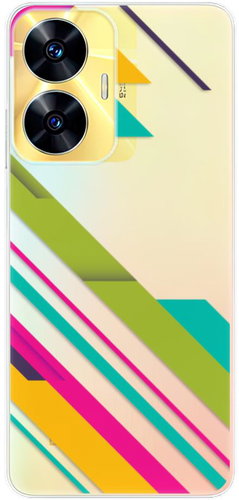 iSaprio Color Stripes 03 pro Realme C55 - Phone Cover - Main image