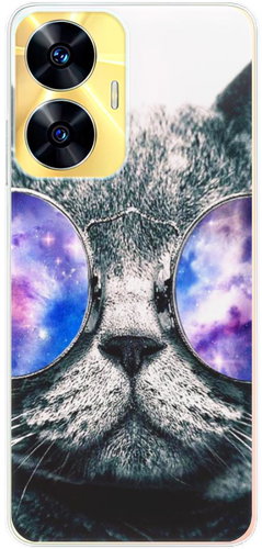 iSaprio Galaxy Cat pro Realme C55 - Phone Cover - Main image