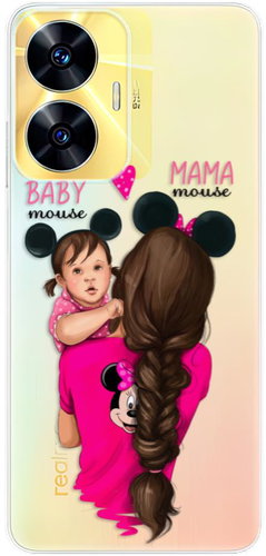 iSaprio Mama Mouse Brunette and Girl pro Realme C55 - Phone Cover - Main image