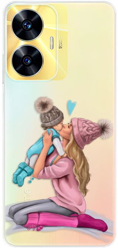 iSaprio Kissing Mom pro Blond and Boy pro Realme C55 - Phone Cover - Main image