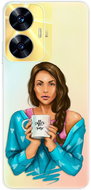 iSaprio Coffe Now pro Brunette pro Realme C55 - Phone Cover