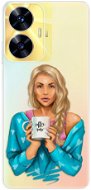 iSaprio Coffe Now pro Blond pro Realme C55 - Phone Cover
