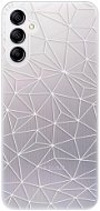 iSaprio Abstract Triangles 03 pro white pro Samsung Galaxy A14 / A14 5G - Phone Cover