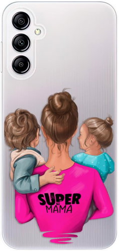 iSaprio Super Mama pro Boy and Girl pro Samsung Galaxy A14 / A14 5G - Phone Cover - Main image