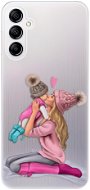 iSaprio Kissing Mom pro Blond and Girl pro Samsung Galaxy A14 / A14 5G - Phone Cover